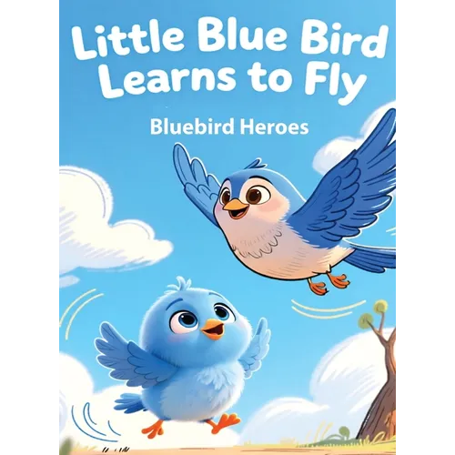 Little Blue Bird Learns to Fly: Picture Book for Toddlers and Preschoolers Ages 3-5 About Bravery and Trying New Things