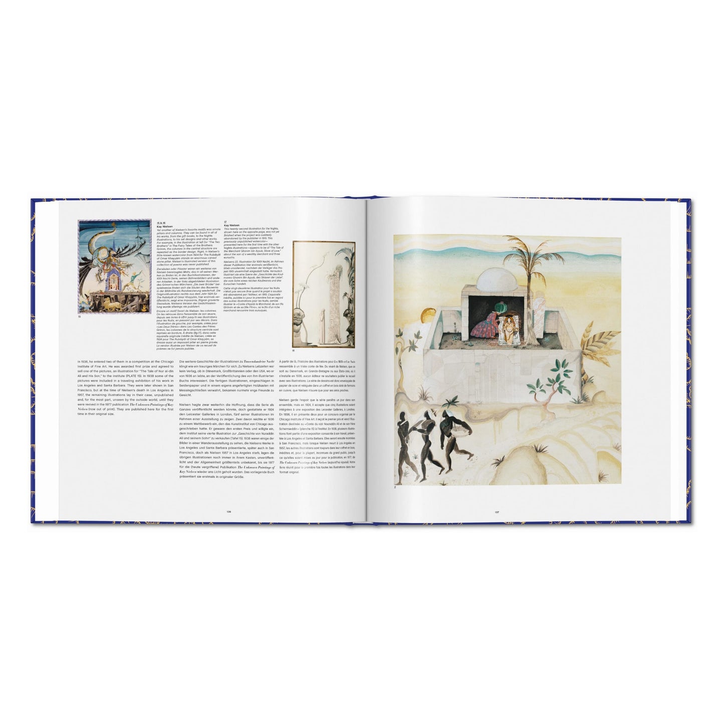 Kay Nielsen. 1001 Nights (German, French, English) Book