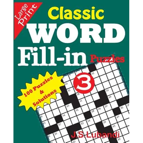 Classic Word Fill-in Puzzles 3