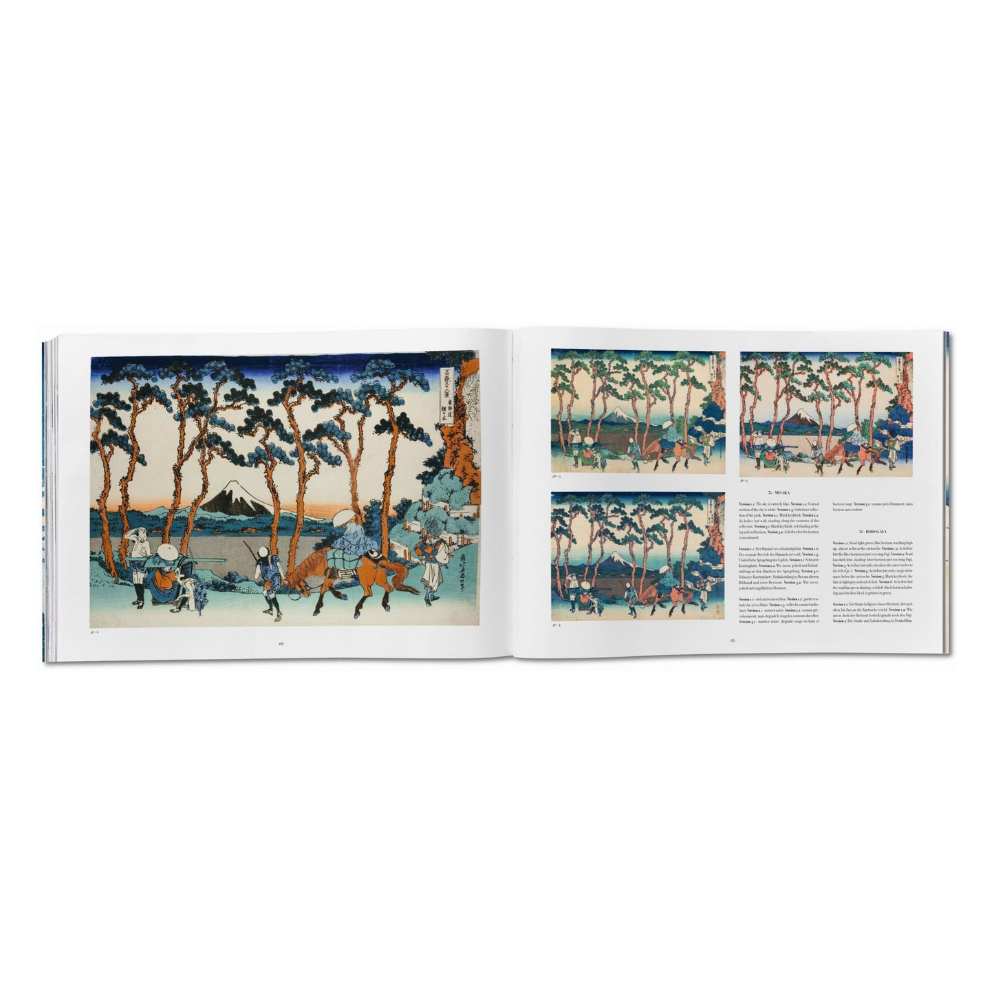 Hokusai. Thirty-six Views of Mount Fuji (German, French, English) Book