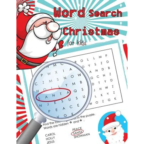 Word Search Christmas for Kids: Word Search Books for Kids Ages 6-8
