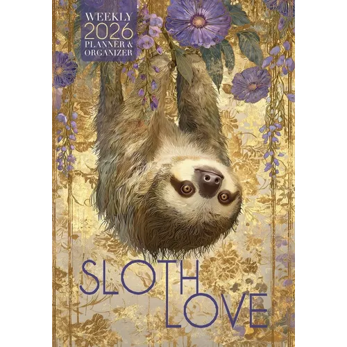 Sloth Love 2026 Weekly Planner and Organizer