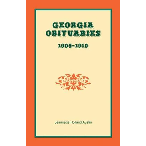 Georgia Obituaries, 1905-1910