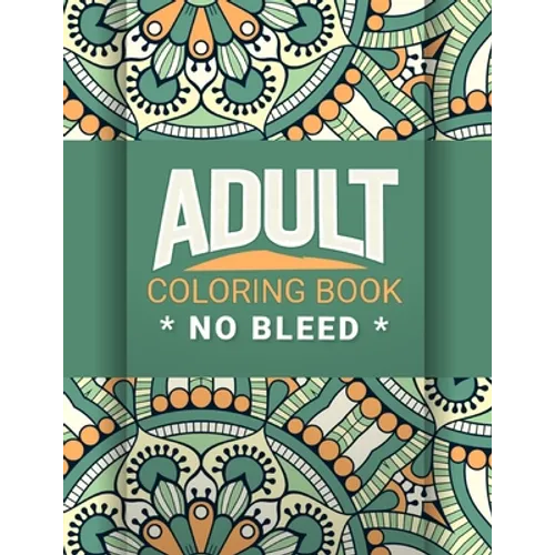 Adult Coloring Book no Bleed: Adult Mandala Animal and Flower, Fun Easy Inspiration Design and Relaxing Coloring Page