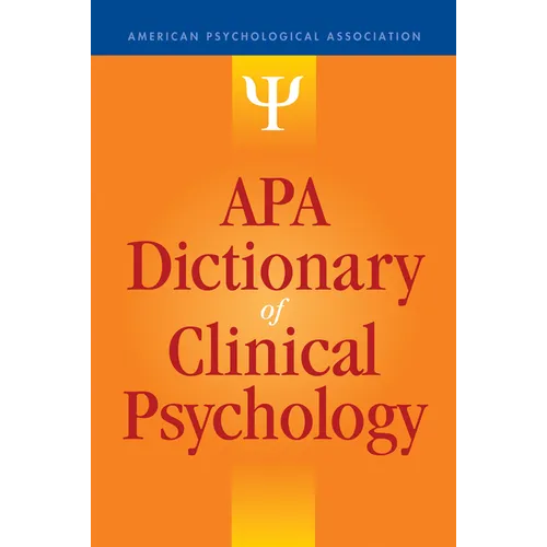 APA Dictionary of Clinical Psychology