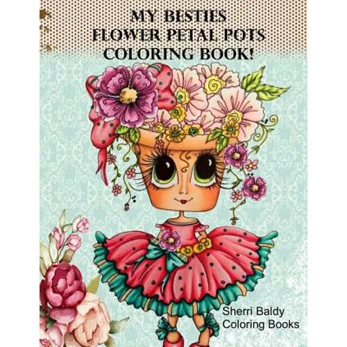 My Besties Flower Petal Pots Coloring Book