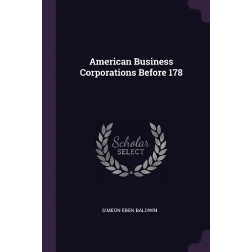 American Business Corporations Before 178