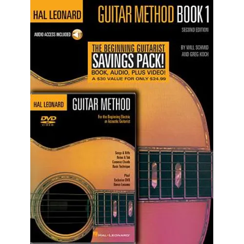 Hal Leonard Guitar Method Beginner's Pack: Book 1 with Online Audio + DVD [With CD and DVD]