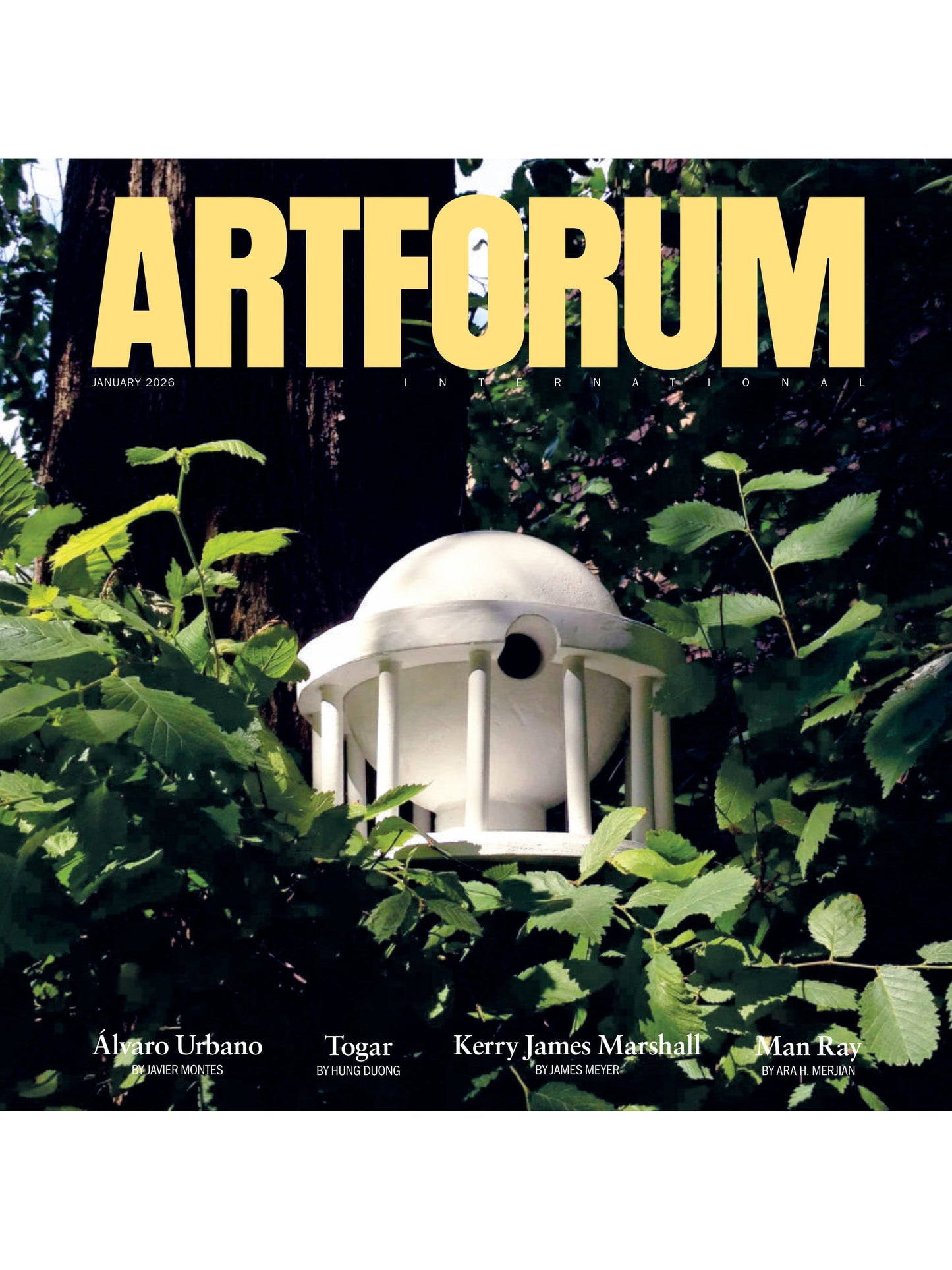 Artforum - January 2026: Art Of Kerry James Marshall, Álvaro Urbano’s Bird Utopias, Nigerian Modernism, Close-Up Of Man Ray’s Mock-Up For Electricity, Helen Frankenthaler’s Before The Caves & More!