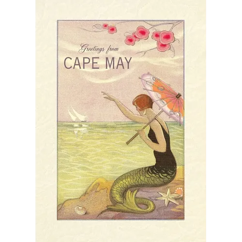 Vintage Lined Notebook Greetings from Cape May