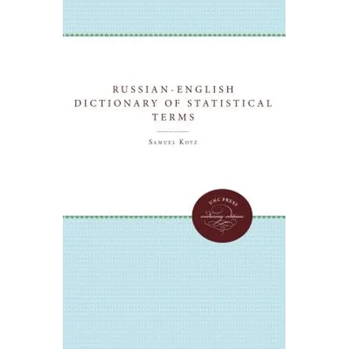 Russian-English Dictionary of Statistical Terms and Expressions: And Russian Reader in Statistics