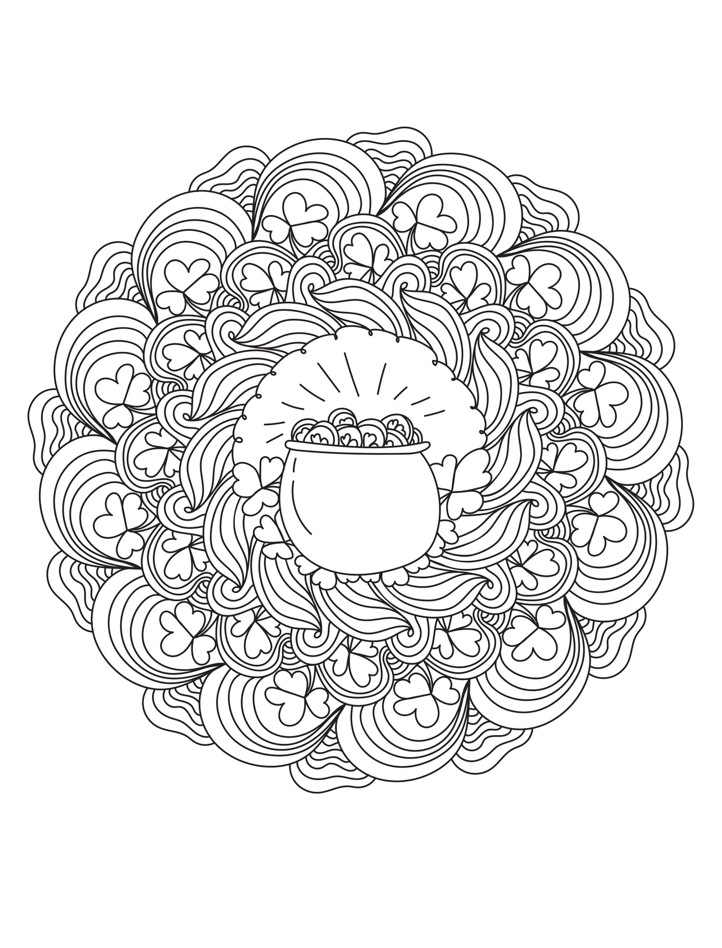 Brilliant Escapes - St. Patty's Day Coloring Book: Relax & Decompress with this Adult Coloring Book