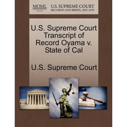 U.S. Supreme Court Transcript of Record Oyama V. State of Cal