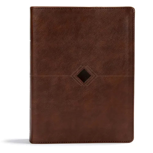 CSB Day-By-Day Chronological Bible, Brown Leathertouch: Black Letter, 365 Days, One Year, Ribbon Marker, Sewn Binding, Easy-To-Read Bible Serif Type