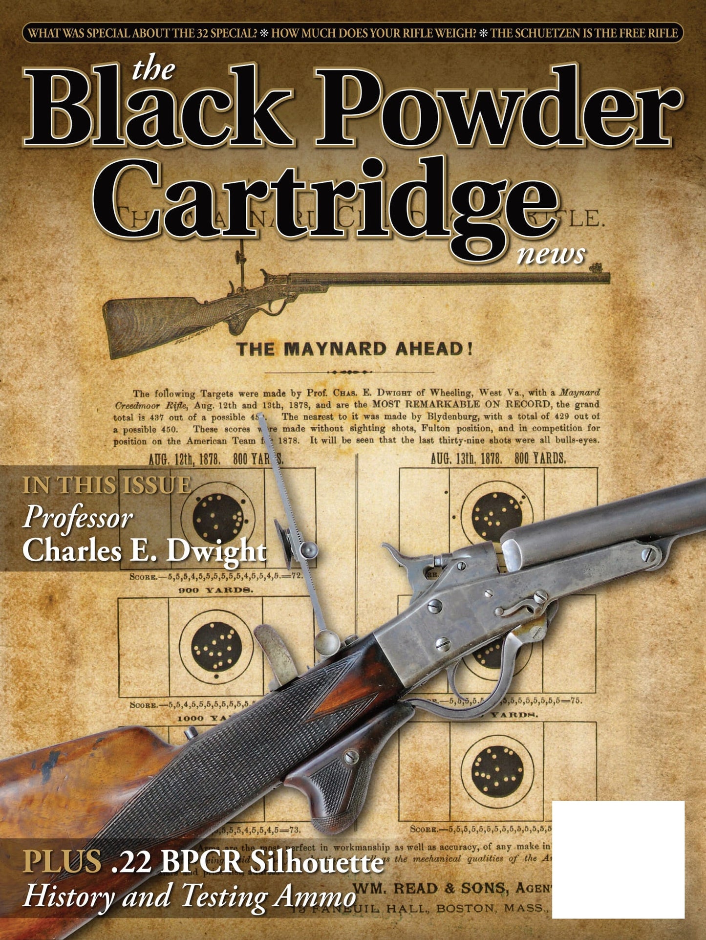 Black Powder Cartridge News - Summer 2025: The Schuetzen, Tips & Techniques For Accuracy, The .22 BPCR Silhouette, Quilted Zipper Rifle Case Reviews, Professor Charles E. Dwight & More!
