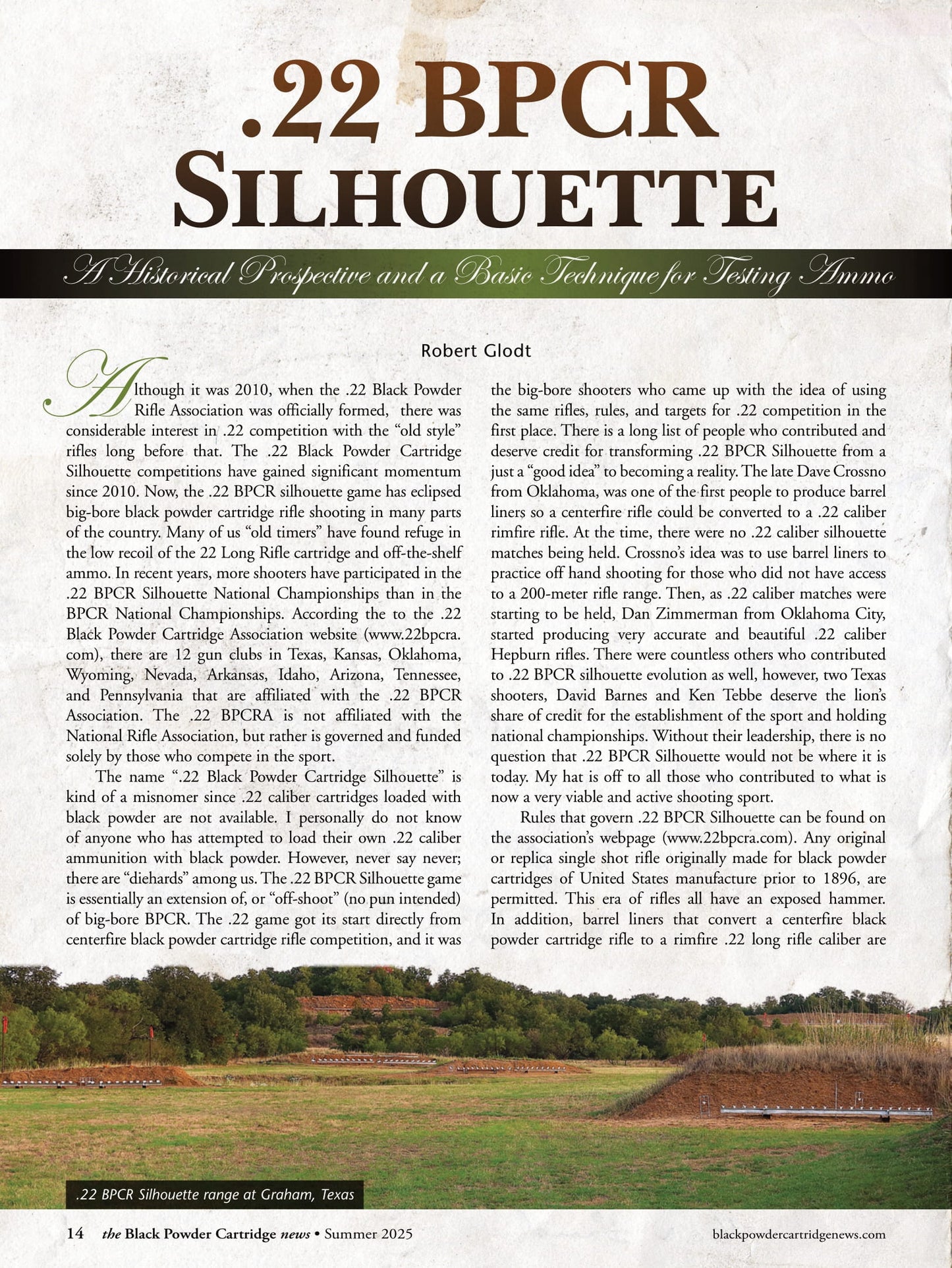 Black Powder Cartridge News - Summer 2025: The Schuetzen, Tips & Techniques For Accuracy, The .22 BPCR Silhouette, Quilted Zipper Rifle Case Reviews, Professor Charles E. Dwight & More!