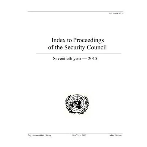 Index to Proceedings of the Security Council: 70th Year 2015