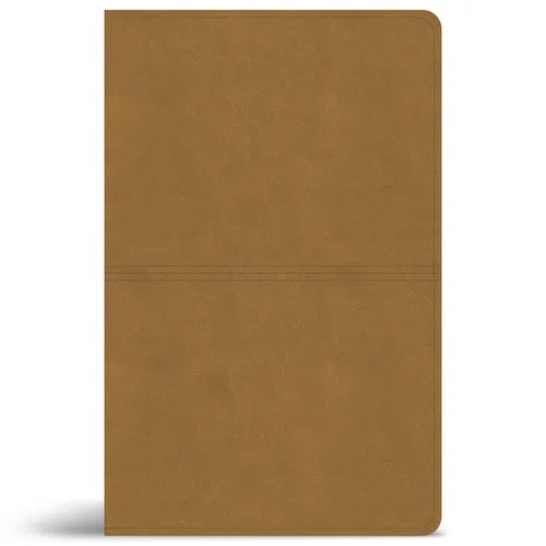 CSB Thinline Reference Bible, Digital Study Edition, Camel Suedesoft Leathertouch