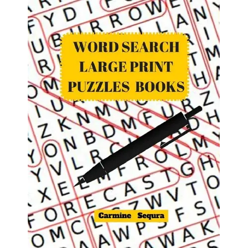 Word Search Large Print Puzzles Books: Word Search 50 Puzzles Large Print