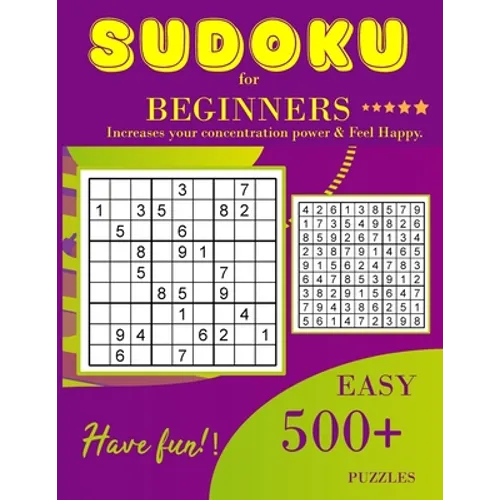 Sudoku for beginners: Easy Sudoku Puzzles and Solutions for Beginners