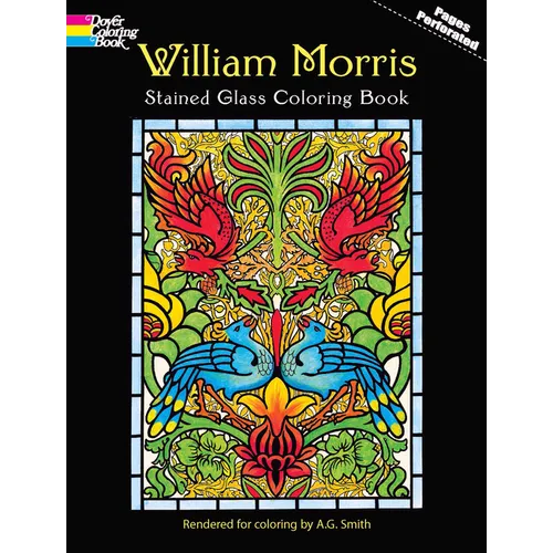 William Morris Stained Glass Coloring Book
