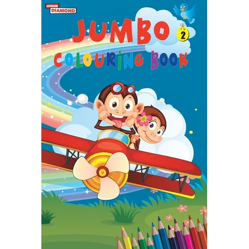 Jumbo Colouring Book 2 for 4 to 8 years old Kids Best Gift to Children for Drawing, Coloring and Painting