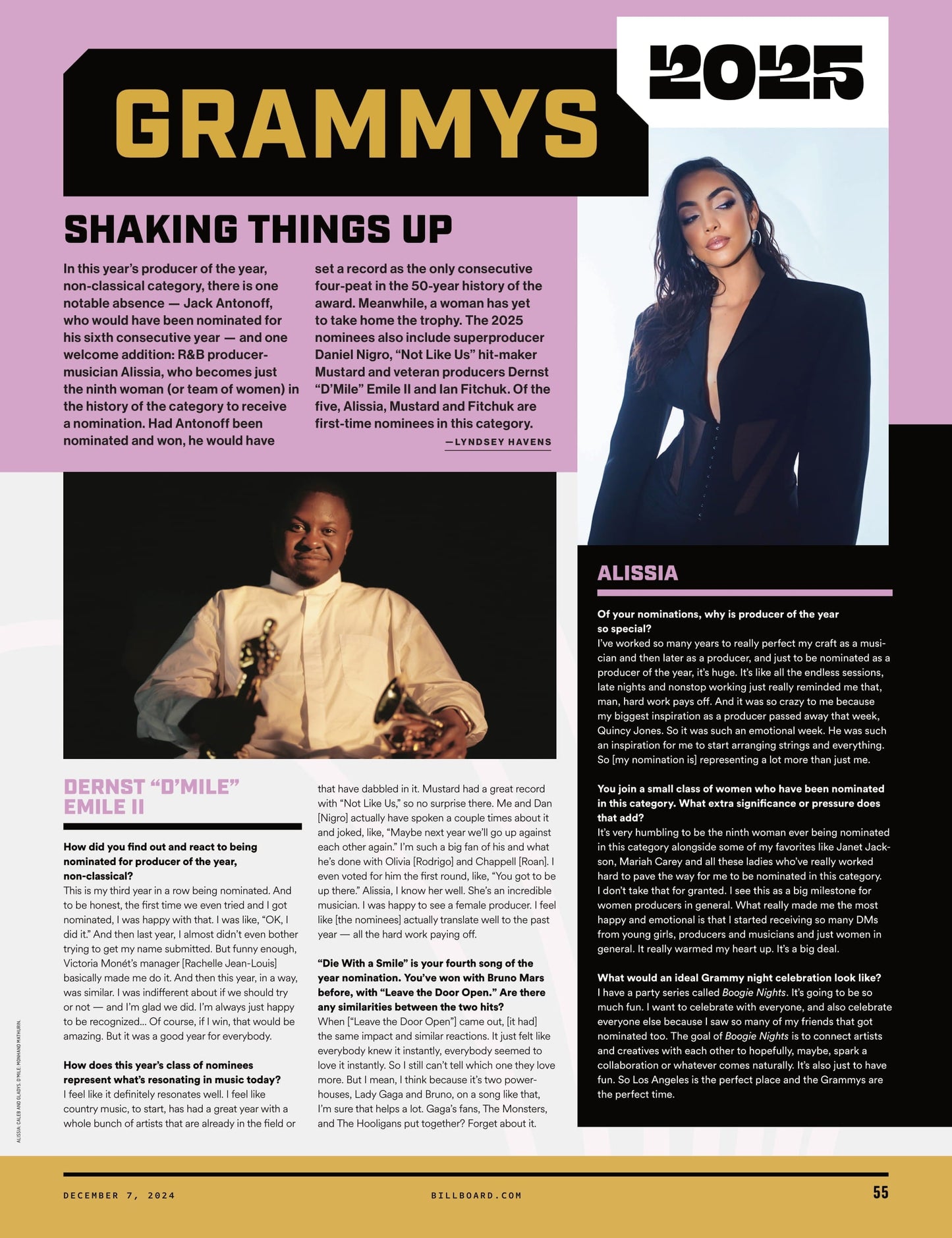 Billboard - 24.12.07 Edition: Grammy Voter Guide, The Grateful Dead Named 2025 Musicares Persons Of The Year, Hot Topics, The Academy's New Members, The Nominees, Sabrina Carpenter, Shaboozey & More!