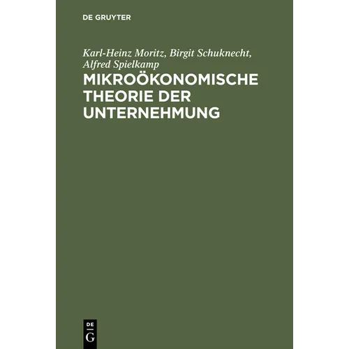 Mikroökonomische Theorie Der Unternehmung