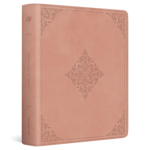 ESV Journaling Bible, Red Letter (Trutone, Blush Rose, Fleur-De-Lis Design)