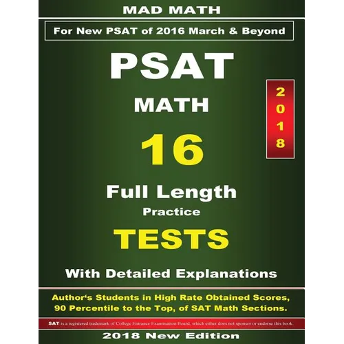 2018 New PSAT Math 16 Tests