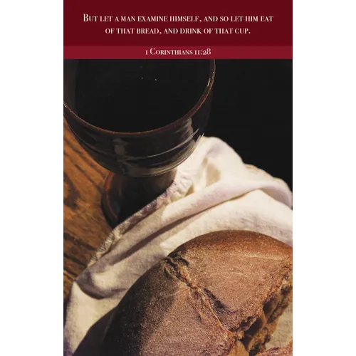 Communion Bulletin: Examine (Package of 100): 1 Corinthians 11:28 (Kjv)