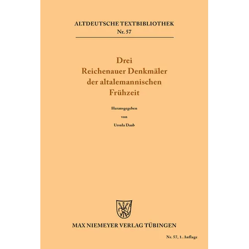 Drei Reichenauer Denkmäler der altalemannischen Frühzeit