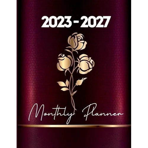 2023-2027 Monthly Planner for Women: 5 Years Pocket Organizer with Elegant Cover for Women