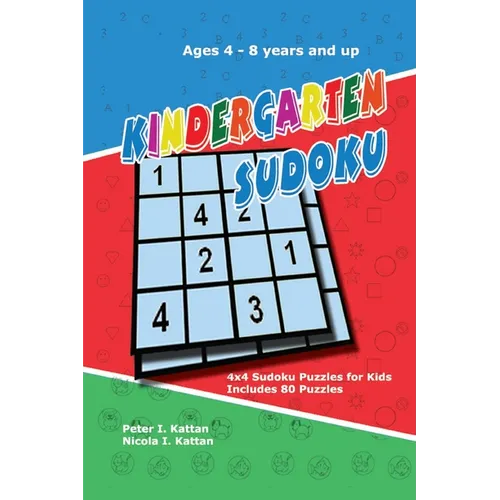 Kindergarten Sudoku: 4x4 Sudoku Puzzles for Kids