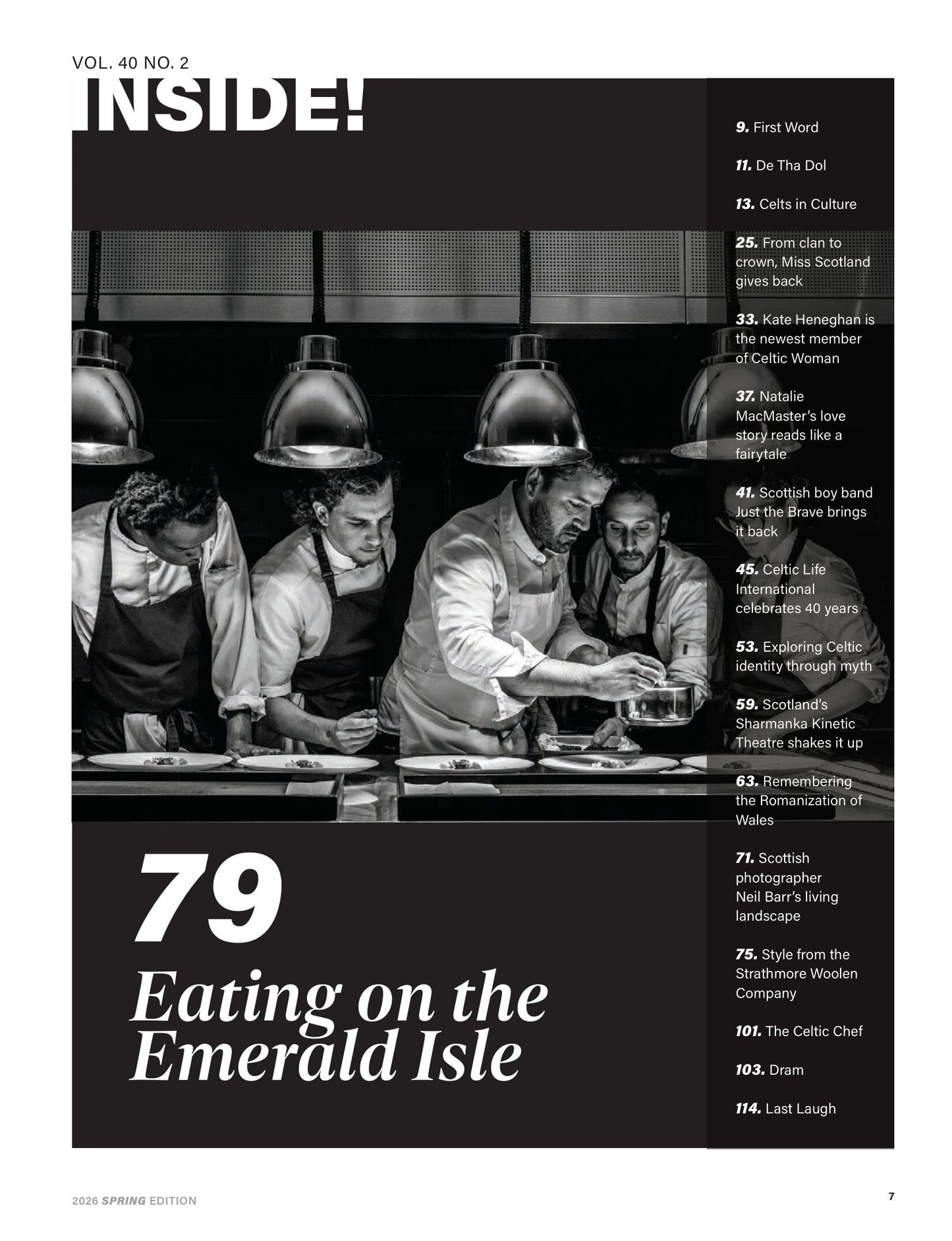 Celtic Life International - Spring 2026: Eating On The Emerald Isle, Neil Barr’s Living Landscape, Natalie MacMaster's Love Story, Kate Heneghan Is The Newest Member Of Celtic Woman & More!