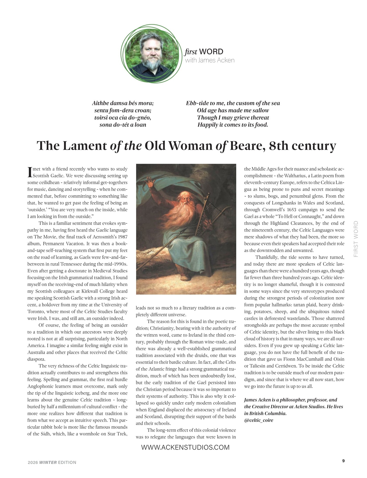 Celtic Life International - Winter 2026: The Celtic Conversation, Celtic Life Celebrates 40 Years, Remembering Sinéad, Scotland’s Rosslyn Chapel, Bretagne’s Coastline, Photographer Barry McCall & More