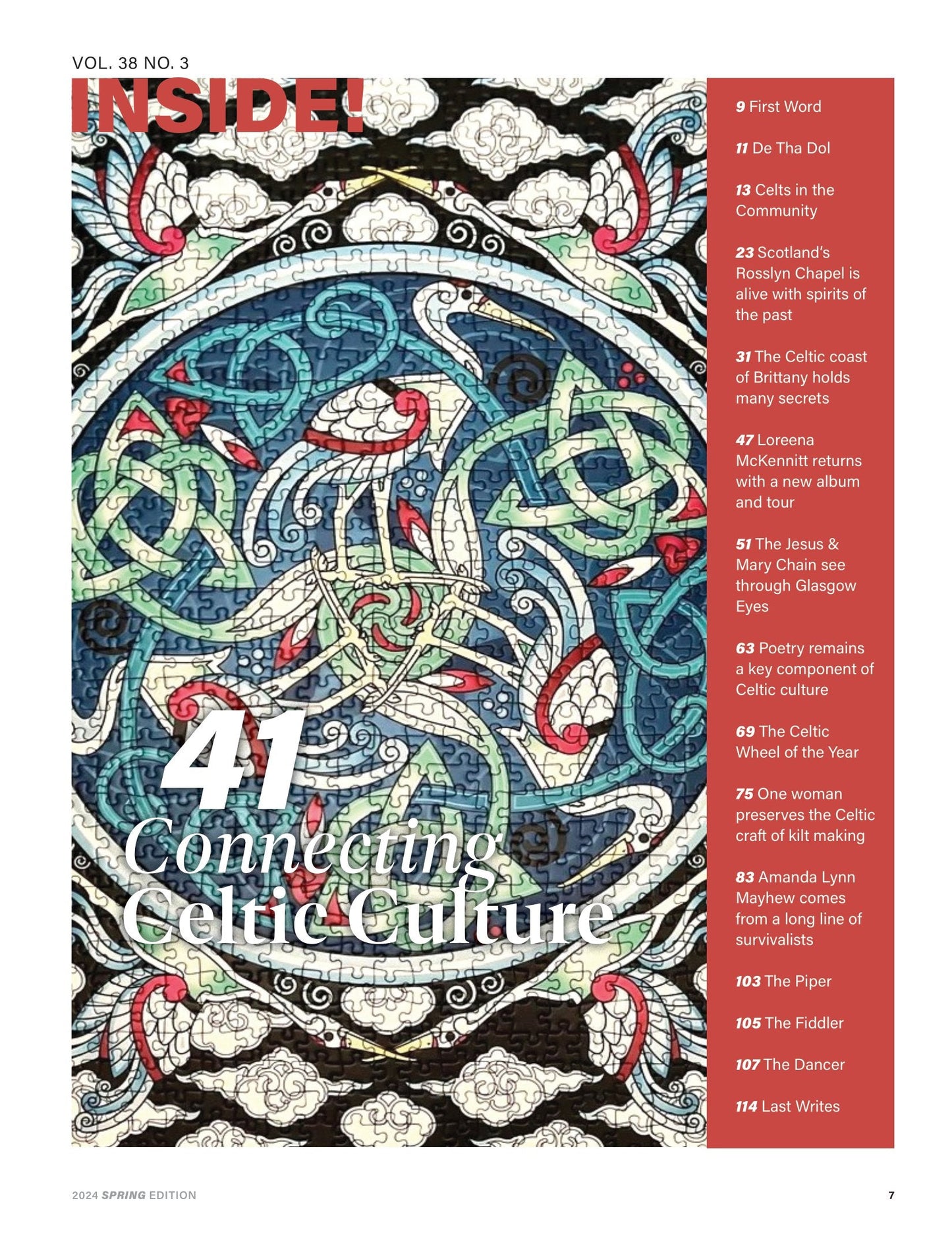 Celtic Life International - Spring 2024: Loreena McKennitt, Celtic Wheel Of The Year, Jesus & Mary Chain, Trinity Irish Dance, Celtic Poetry, Alan Doyle, Harp Twins, Celtic Tenors & Art of Kilt Making