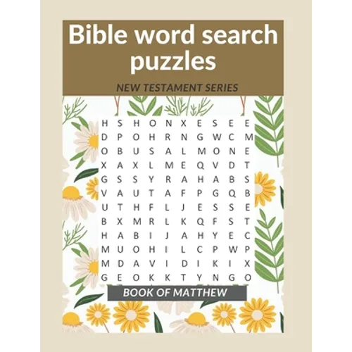 Bible word search puzzles: New Testament series: Book of Matthew