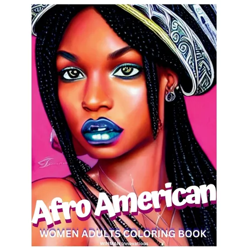 Afro American Women Adults Coloring Book