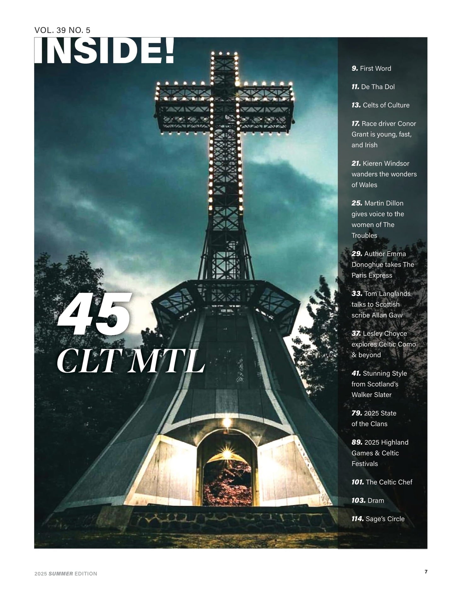 Celtic Life International - Summer 2025: CLT MTL, Je Me Souviens, Irish Racer Conor Grant, Celtic Highland Games & Festivals, State Of The Clans, Celtic Como, Novelist Emma O’ Donoghue & More!