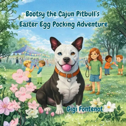 Bootsy the Cajun Pitbull's Easter Egg Pocking Adventure