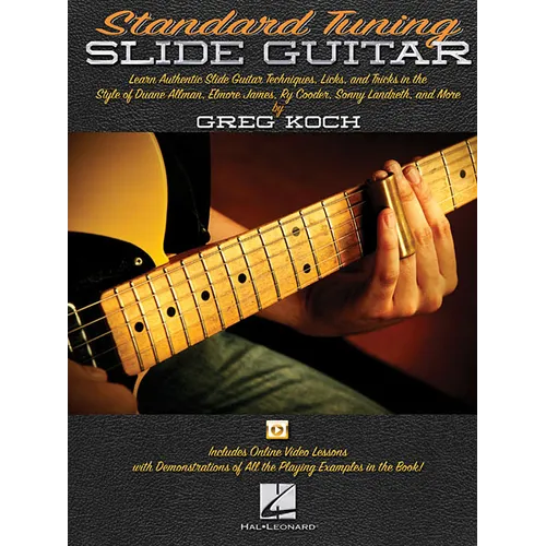 Standard Tuning Slide Guitar Book/Online Media