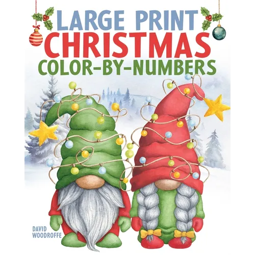 Large Print Christmas Color-By-Numbers