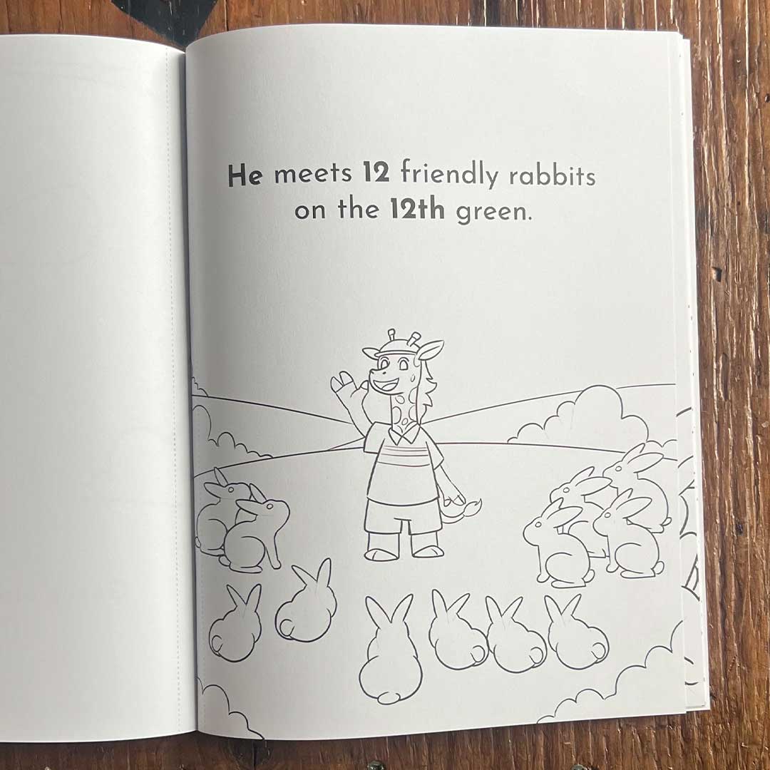 Numbers of Golf - Educational Children's Book