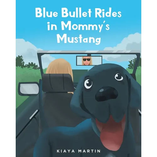 Blue Bullet Rides in Mommy's Mustang