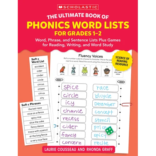 The Ultimate Book of Phonics Word Lists: Grades 1-2