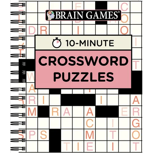 Brain Games - 10 Minute: Crossword Puzzles (Pink): Volume 2