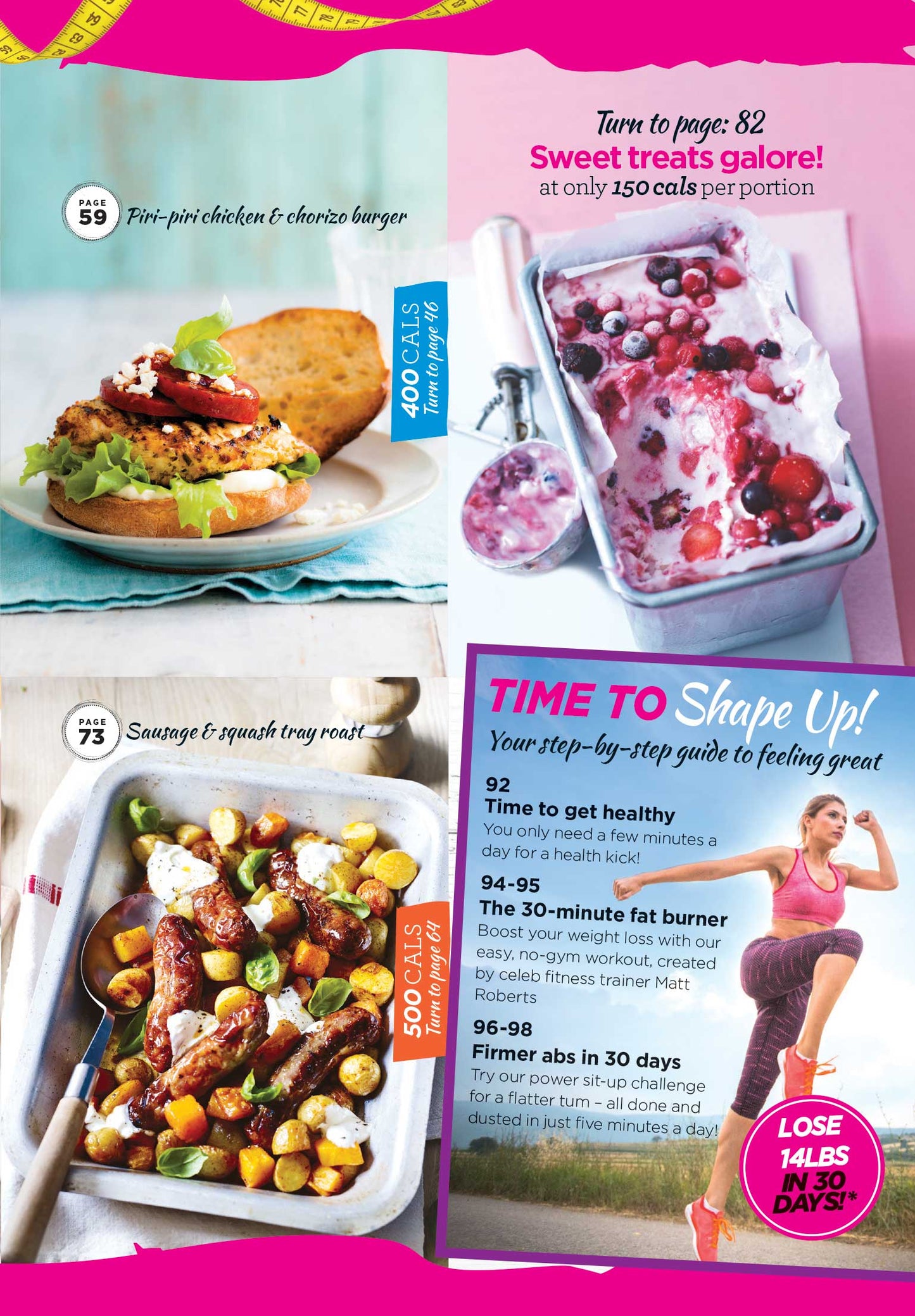 Shape Up, Feel Great - Lose 14lbs In 30 Days, 106 Recipes, 200 Calorie Meals, Healthy Snacks, Diet Plan, Gluten-Free Treats, 30 Day Flat Ab Workout, Tracking Calories Guide & More! (Digest Sized)