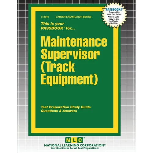 Maintenance Supervisor (Track Equipment)
