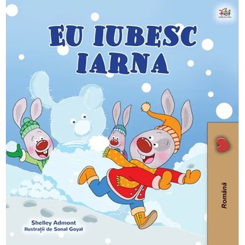 I Love Winter (Romanian Children's Book)